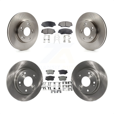 Front Rear Disc Brake Rotors And Semi-Metallic Pads Kit For 2013 Acura ILX 2.0L K8F-101441 by Transit Auto