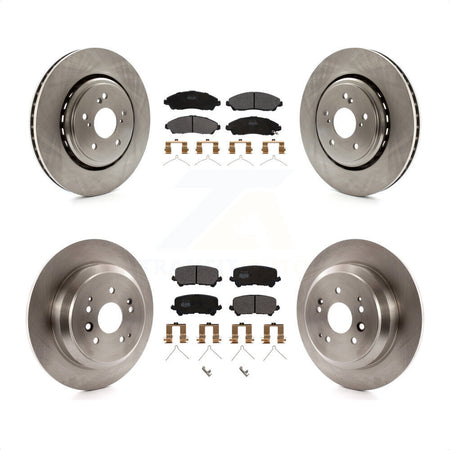 Front Rear Disc Brake Rotors And Semi-Metallic Pads Kit For 2014-2016 Acura MDX K8F-101460 by Transit Auto