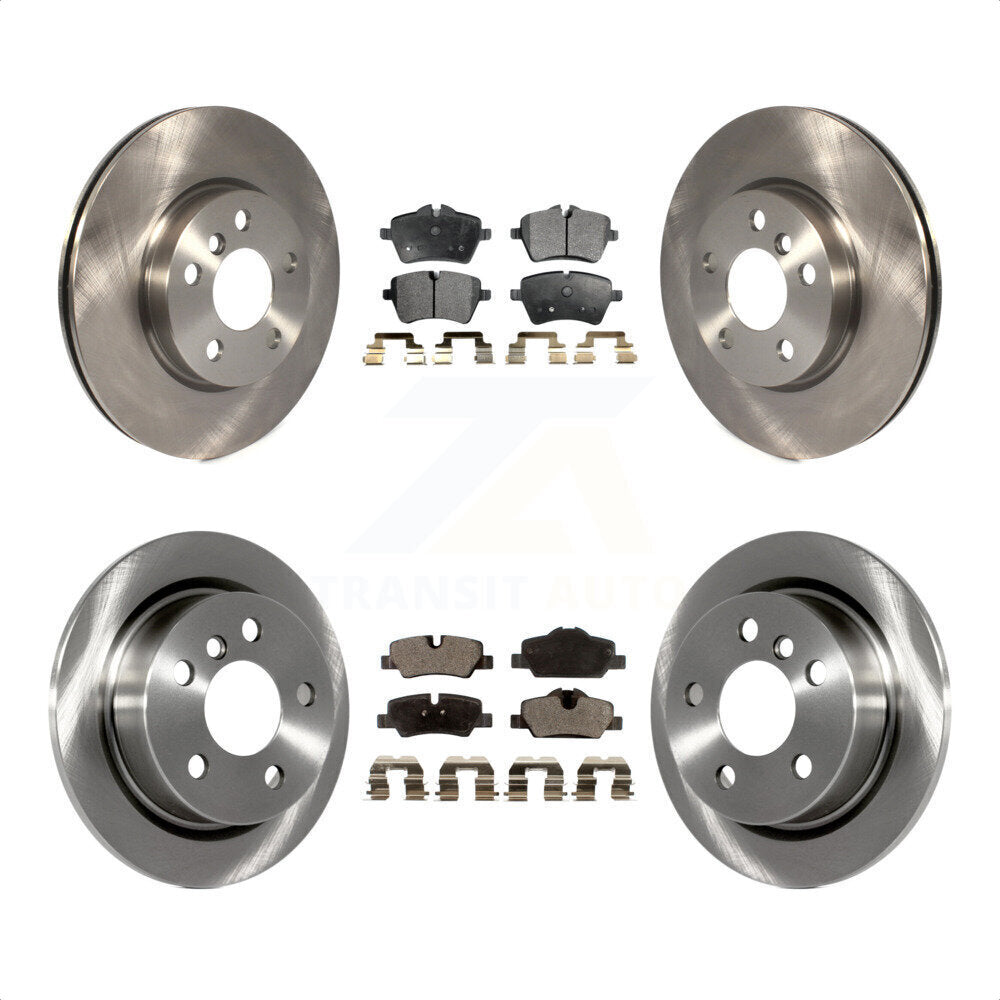 Front Rear Disc Brake Rotors And Semi-Metallic Pads Kit For Mini Cooper K8F-101478 by Transit Auto