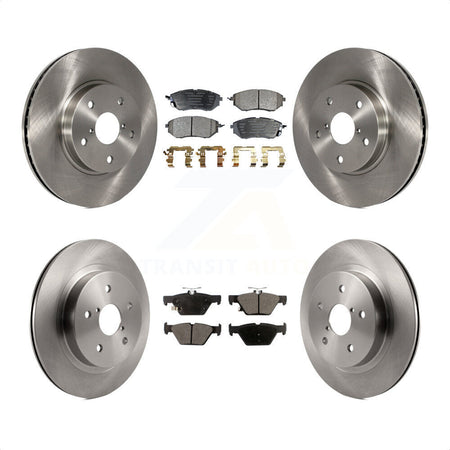 Front Rear Disc Brake Rotors And Semi-Metallic Pads Kit For 2015 Subaru Legacy 2.5L K8F-101479 by Transit Auto