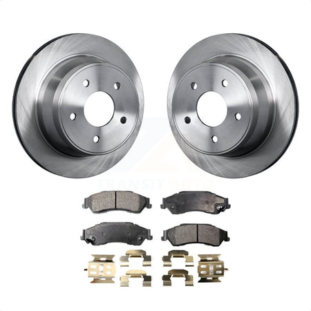 Rear Disc Brake Rotors And Semi-Metallic Pads Kit For Chevrolet S10 Blazer GMC Sonoma Jimmy Oldsmobile Bravada Isuzu Hombre K8F-101502 by Transit Auto