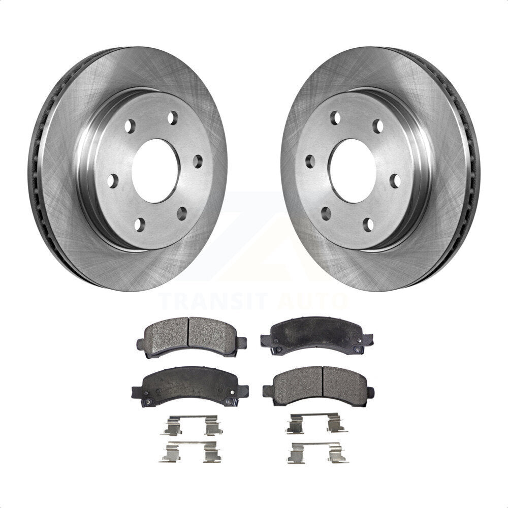 Rear Disc Brake Rotors And Semi-Metallic Pads Kit For Chevrolet Express 2500 GMC 3500 Savana K8F-101510 by Transit Auto