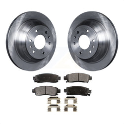 Rear Disc Brake Rotors And Semi-Metallic Pads Kit For Chevrolet Trailblazer GMC Envoy EXT XL Buick Rainier Oldsmobile Bravada XUV SSR Isuzu Ascender Saab 9-7x K8F-101521