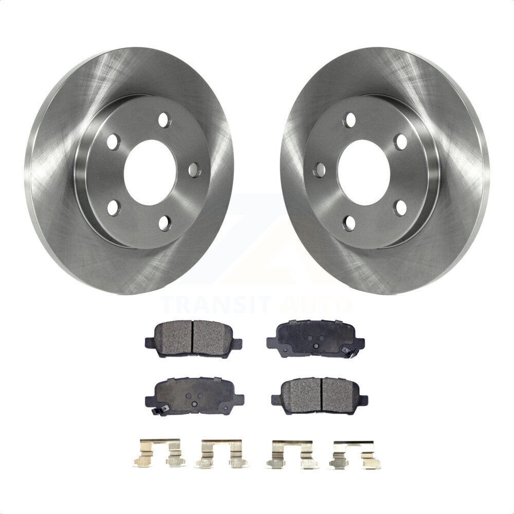 Rear Disc Brake Rotors And Semi-Metallic Pads Kit For Chevrolet Impala Pontiac Grand Prix Buick LaCrosse Limited Allure K8F-101526 by Transit Auto