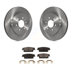 Rear Disc Brake Rotors And Semi-Metallic Pads Kit For Cadillac SRX K8F-101529