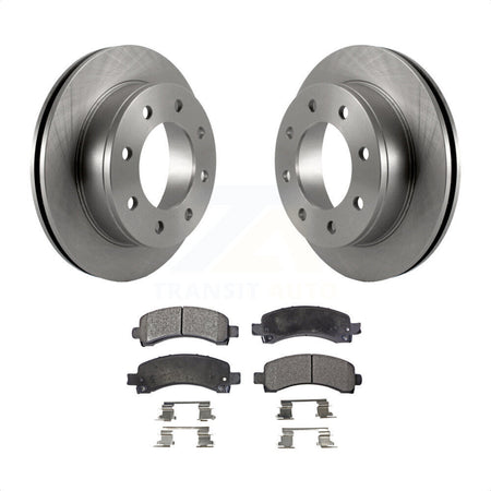 Rear Disc Brake Rotors And Semi-Metallic Pads Kit For Chevrolet Express 3500 2500 GMC Savana K8F-101535 by Transit Auto