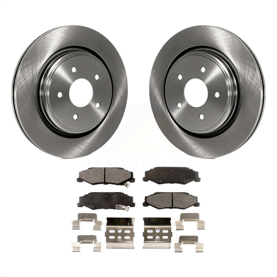 Rear Disc Brake Rotors And Semi-Metallic Pads Kit For Chevrolet Corvette Cadillac XLR K8F-101536 by Transit Auto