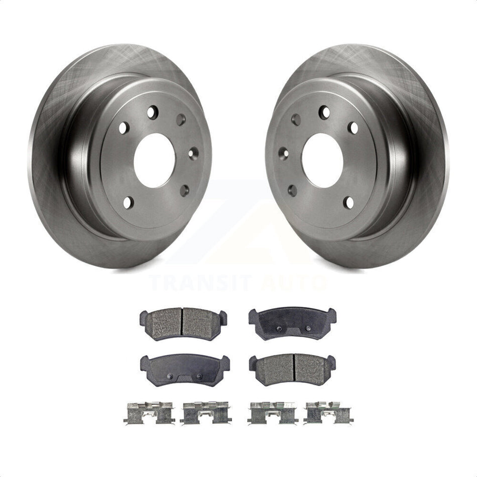 Rear Disc Brake Rotors And Semi-Metallic Pads Kit For Suzuki Forenza Reno Chevrolet Optra K8F-101538 by Transit Auto