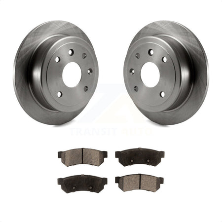 Rear Disc Brake Rotors And Semi-Metallic Pads Kit For Suzuki Forenza Reno Chevrolet Optra K8F-101539 by Transit Auto