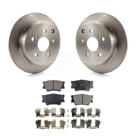 Rear Disc Brake Rotors And Semi-Metallic Pads Kit For Toyota Matrix Pontiac Vibe K8F-101549 by Transit Auto