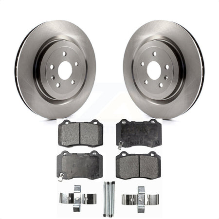 Rear Disc Brake Rotors And Semi-Metallic Pads Kit For Chevrolet Camaro Cadillac CTS K8F-101552 by Transit Auto