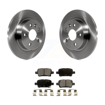 Rear Disc Brake Rotors And Semi-Metallic Pads Kit For 2016 Chevrolet Cruze With 268mm Diameter Rotor K8F-101563 by Transit Auto