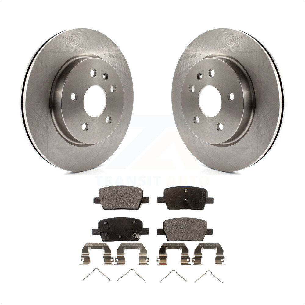 Rear Disc Brake Rotors And Semi-Metallic Pads Kit For Chevrolet Camaro Cadillac CT6 K8F-101565 by Transit Auto