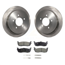 Rear Disc Brake Rotors And Semi-Metallic Pads Kit For Ford F-150 Expedition Lincoln Navigator Heritage Blackwood K8F-101592