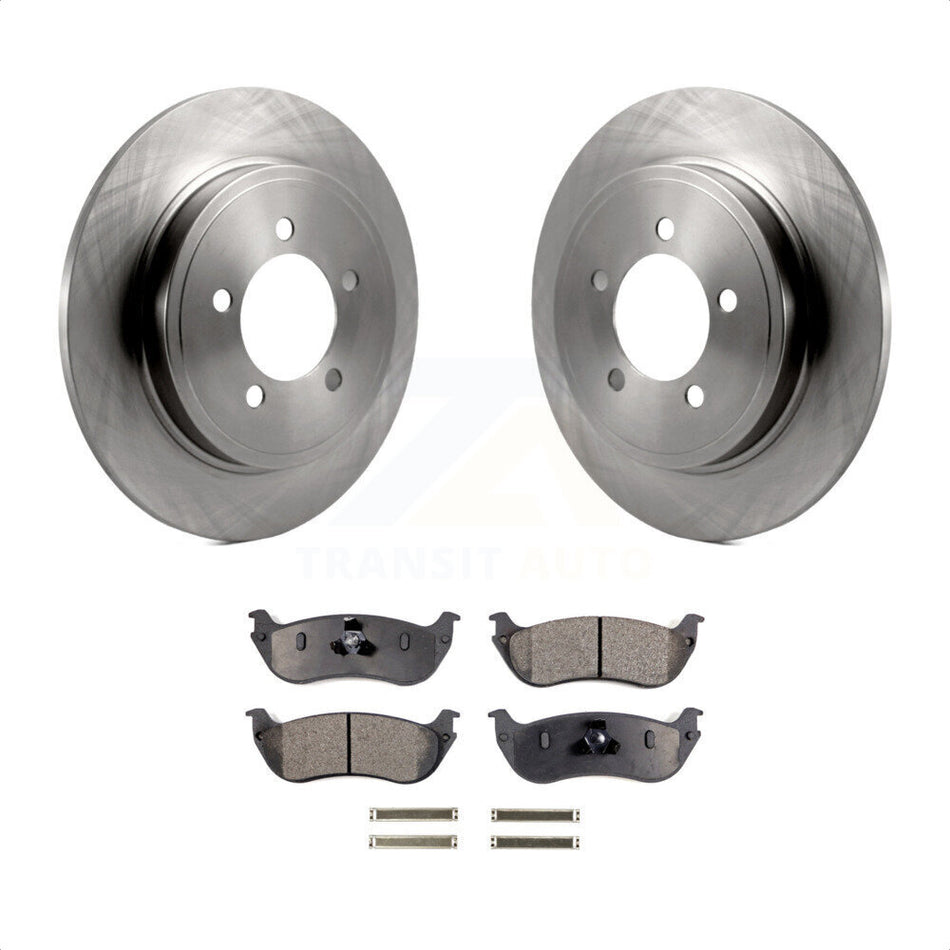 Rear Disc Brake Rotors And Semi-Metallic Pads Kit For Ford Explorer Mercury Mountaineer K8F-101593 by Transit Auto