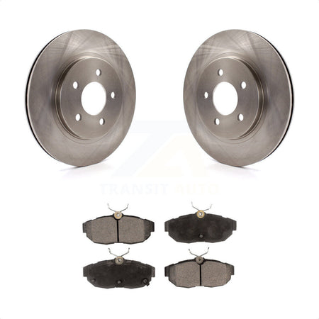 Rear Disc Brake Rotors And Semi-Metallic Pads Kit For Ford Mustang K8F-101605 by Transit Auto