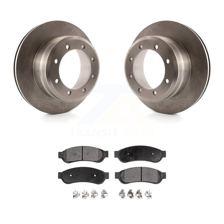 Rear Disc Brake Rotors And Semi-Metallic Pads Kit For Ford F-350 Super Duty F-450 K8F-101607 by Transit Auto