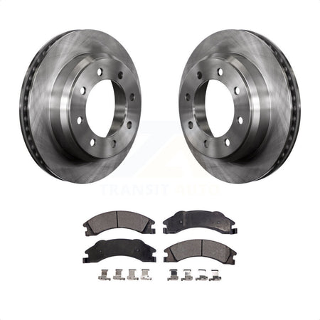 Rear Disc Brake Rotors And Semi-Metallic Pads Kit For Ford E-350 Super Duty E-250 E-150 Econoline K8F-101616 by Transit Auto