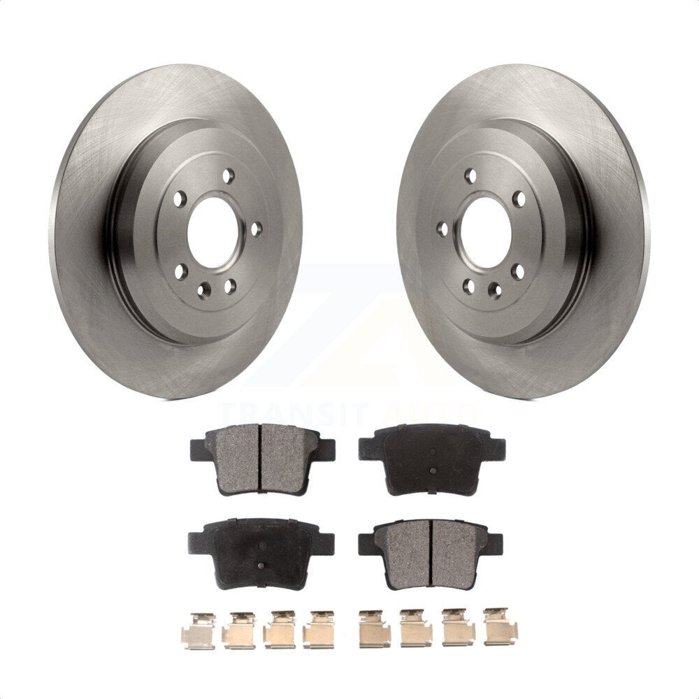 Rear Disc Brake Rotors And Semi-Metallic Pads Kit For Ford Five Hundred Freestyle Taurus Mercury Montego X Sable K8F-101619 by Transit Auto