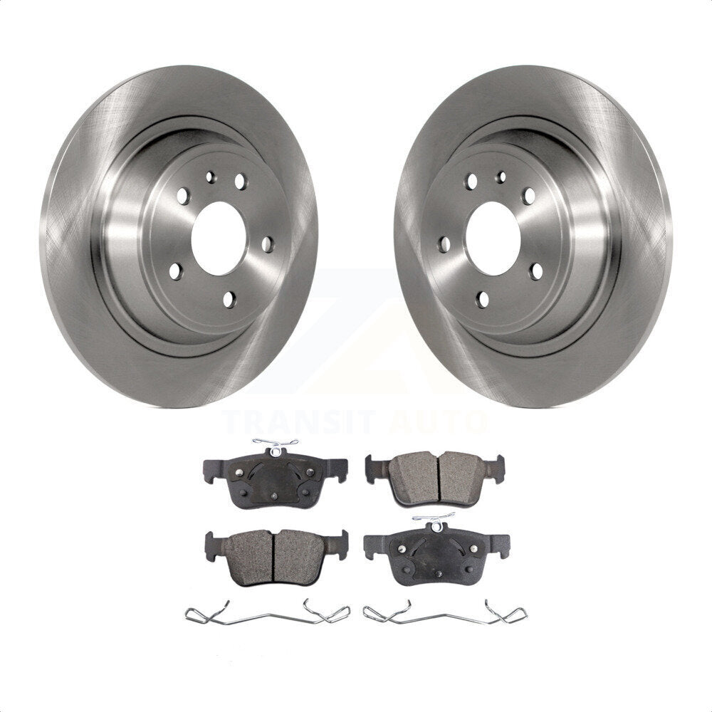 Rear Disc Brake Rotors And Semi-Metallic Pads Kit For Ford Fusion Lincoln MKZ K8F-101631 by Transit Auto