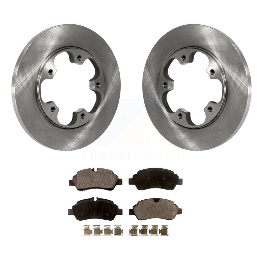 Rear Disc Brake Rotors And Semi-Metallic Pads Kit For Ford Transit-250 Transit-350 Transit-150 HD With 5 Lug Wheels K8F-101636 by Transit Auto