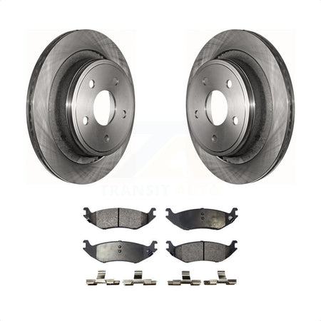 Rear Disc Brake Rotors And Semi-Metallic Pads Kit For Dodge Ram 1500 K8F-101646 by Transit Auto