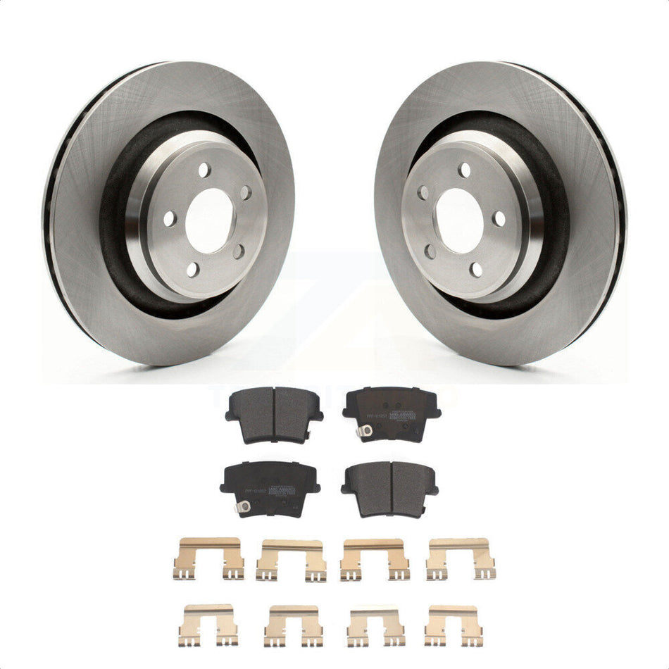 Rear Disc Brake Rotors And Semi-Metallic Pads Kit For 2015 Dodge Charger R T Scat Pack with 6.4L K8F-101659 by Transit Auto