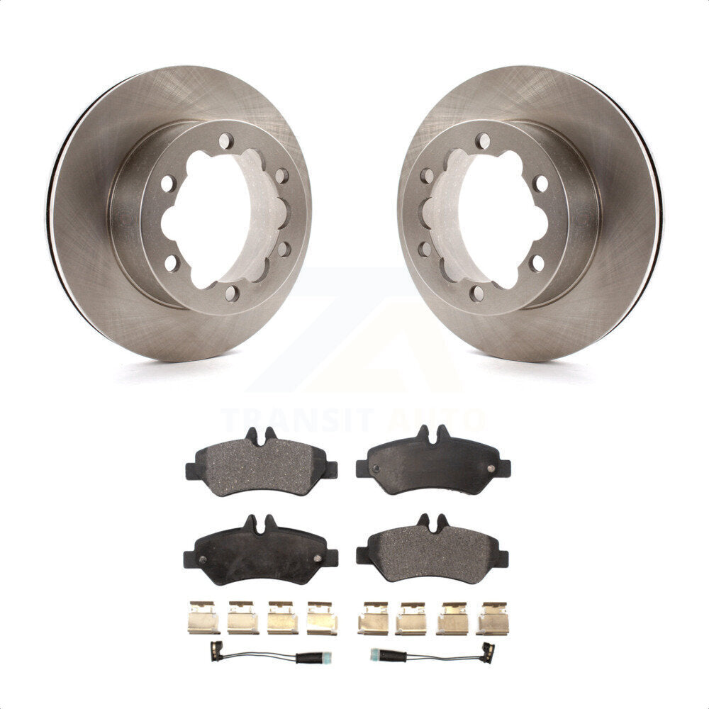 Rear Disc Brake Rotors And Semi-Metallic Pads Kit For Mercedes-Benz Sprinter 3500 K8F-101667 by Transit Auto