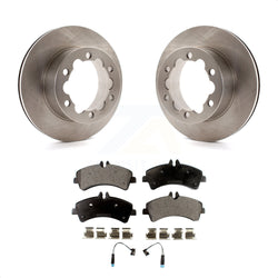 Rear Disc Brake Rotors And Semi-Metallic Pads Kit For Sprinter 3500 Mercedes-Benz Dodge Freightliner K8F-101668