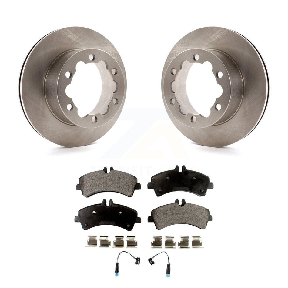 Rear Disc Brake Rotors And Semi-Metallic Pads Kit For Sprinter 3500 Mercedes-Benz Dodge Freightliner K8F-101668 by Transit Auto