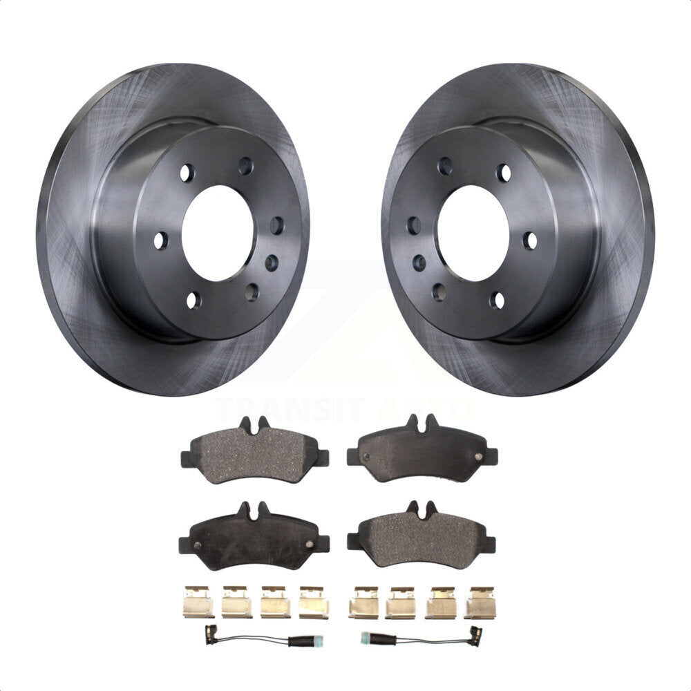 Rear Disc Brake Rotors And Semi-Metallic Pads Kit For Sprinter 2500 Mercedes-Benz Dodge Freightliner 3500 K8F-101669 by Transit Auto