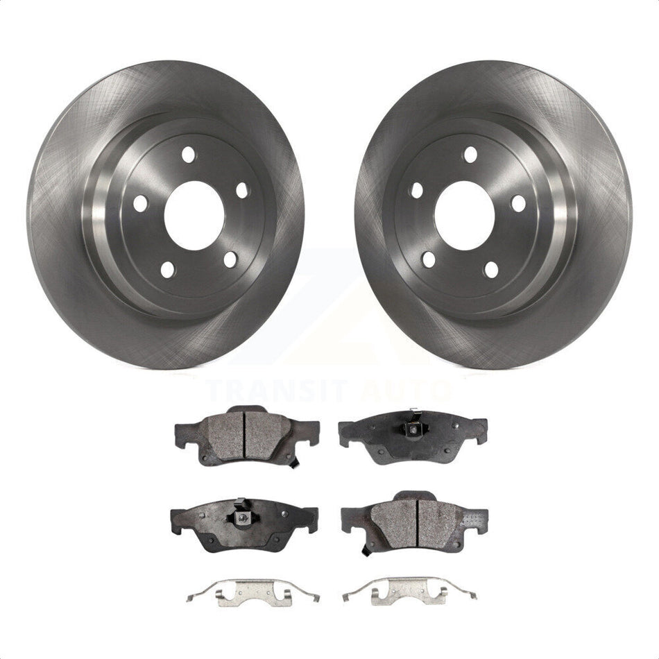 Rear Disc Brake Rotors And Semi-Metallic Pads Kit For Jeep Grand Cherokee Dodge Durango K8F-101675 by Transit Auto