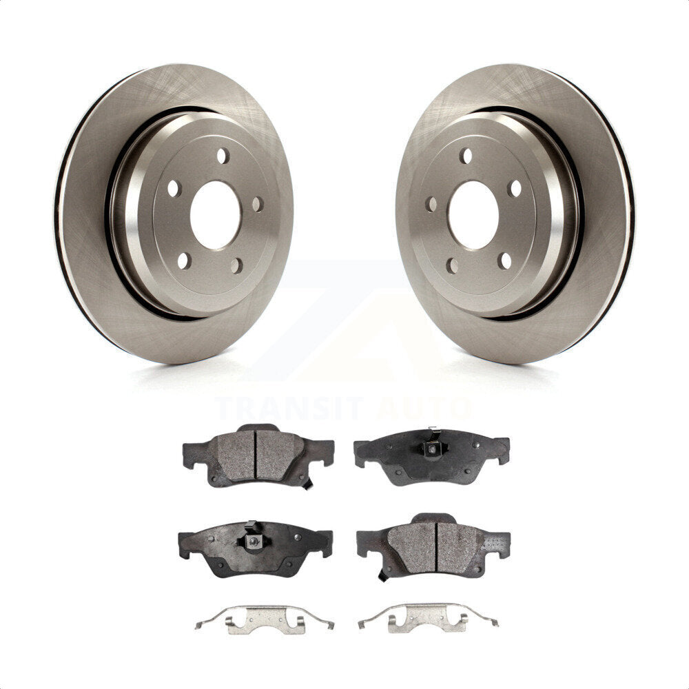 Rear Disc Brake Rotors And Semi-Metallic Pads Kit For Jeep Grand Cherokee Dodge Durango WK K8F-101676 by Transit Auto