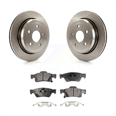 Rear Disc Brake Rotors And Semi-Metallic Pads Kit For Jeep Grand Cherokee Dodge Durango WK K8F-101676 by Transit Auto