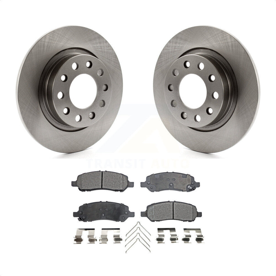 Rear Disc Brake Rotors And Semi-Metallic Pads Kit For 2013-2016 Dodge Dart K8F-101679 by Transit Auto