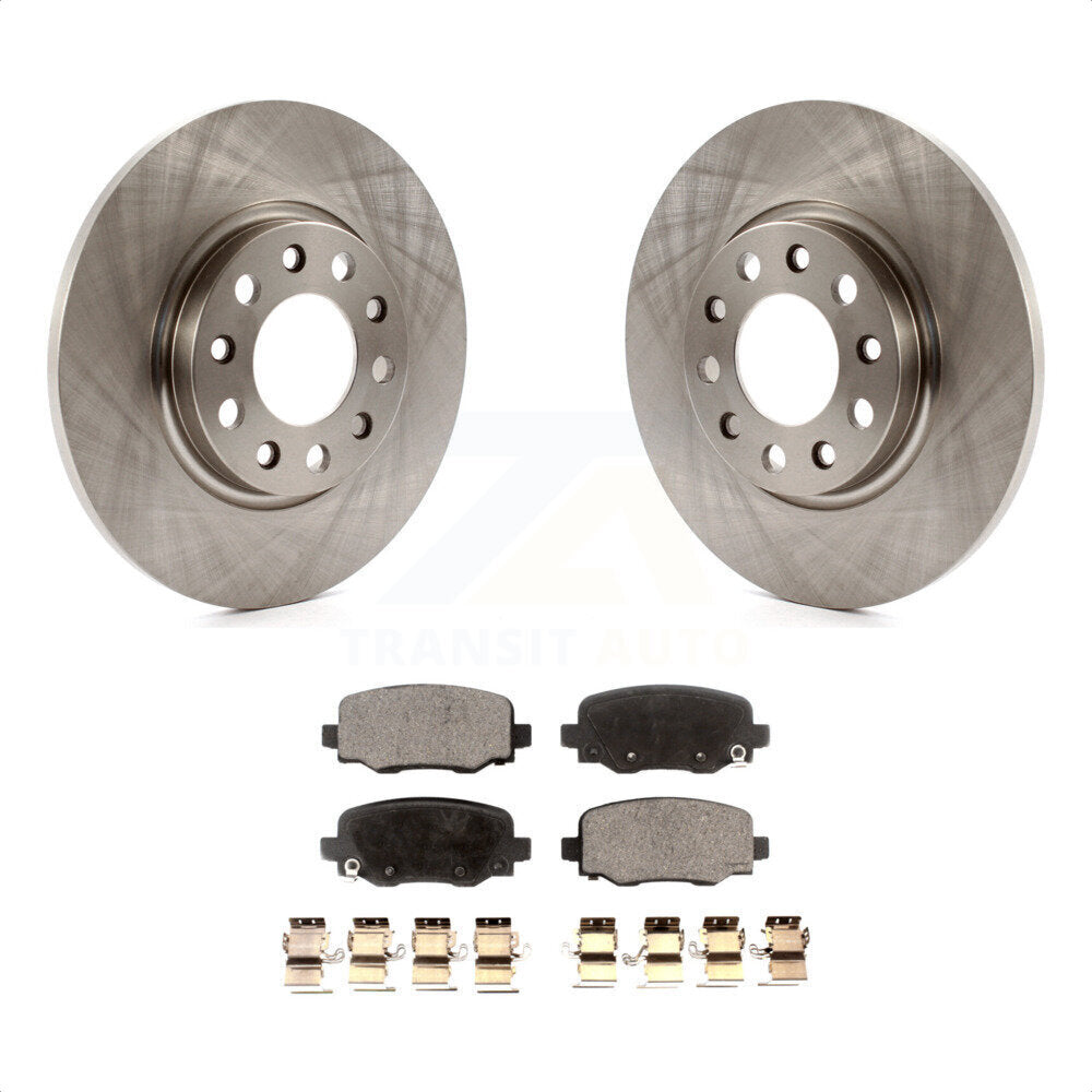 Rear Disc Brake Rotors And Semi-Metallic Pads Kit For Jeep Cherokee Chrysler 200 K8F-101680 by Transit Auto