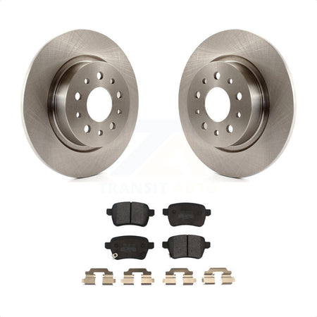 Rear Disc Brake Rotors And Semi-Metallic Pads Kit For 2014-2020 Fiat 500L K8F-101684 by Transit Auto