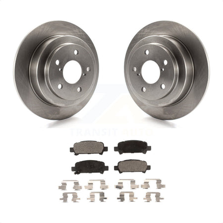 Rear Disc Brake Rotors And Semi-Metallic Pads Kit For Subaru Forester Impreza K8F-101688 by Transit Auto