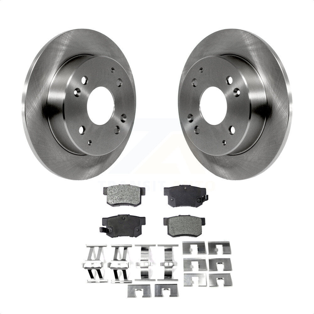 Rear Disc Brake Rotors And Semi-Metallic Pads Kit For Honda Accord Acura CL K8F-101693 by Transit Auto