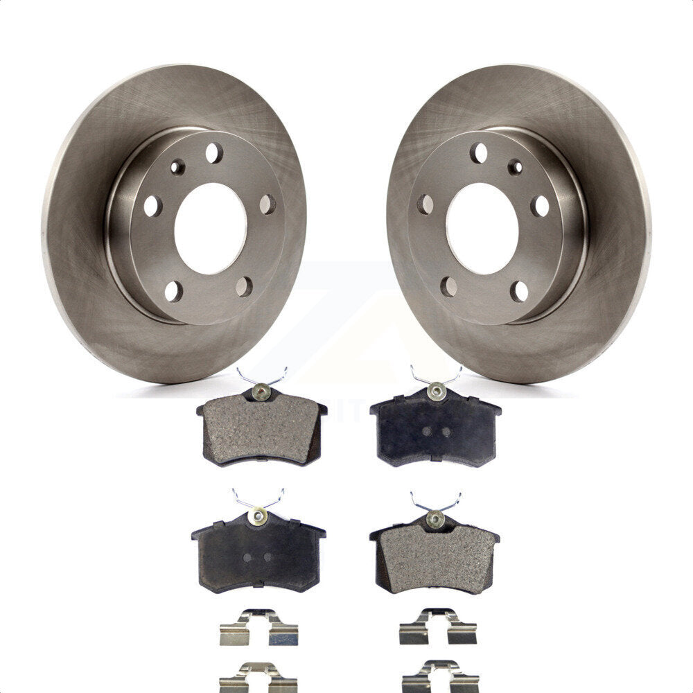 Rear Disc Brake Rotors And Semi-Metallic Pads Kit For Audi A4 S4 K8F-101699 by Transit Auto