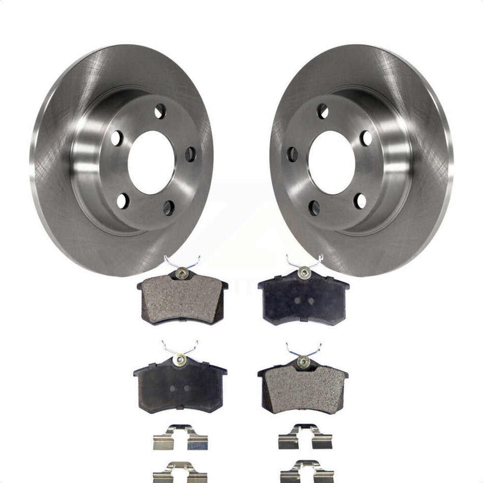 Rear Disc Brake Rotors And Semi-Metallic Pads Kit For Audi A6 Quattro Allroad K8F-101731 by Transit Auto