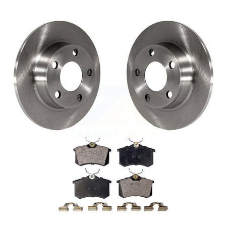 Rear Disc Brake Rotors And Semi-Metallic Pads Kit For Audi A6 Quattro Allroad K8F-101732 by Transit Auto