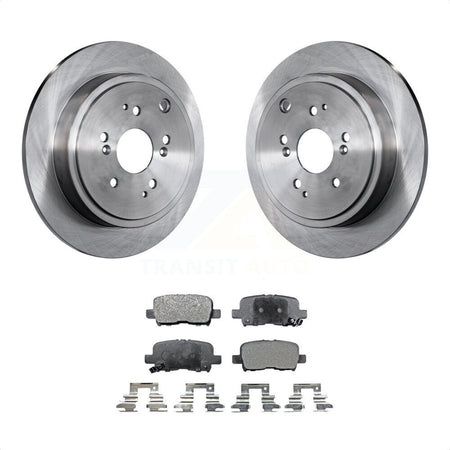 Rear Disc Brake Rotors And Semi-Metallic Pads Kit For Honda Pilot Acura MDX K8F-101733 by Transit Auto