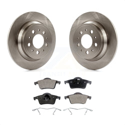 Rear Disc Brake Rotors And Semi-Metallic Pads Kit For Volvo S60 V70 XC70 S80 K8F-101735