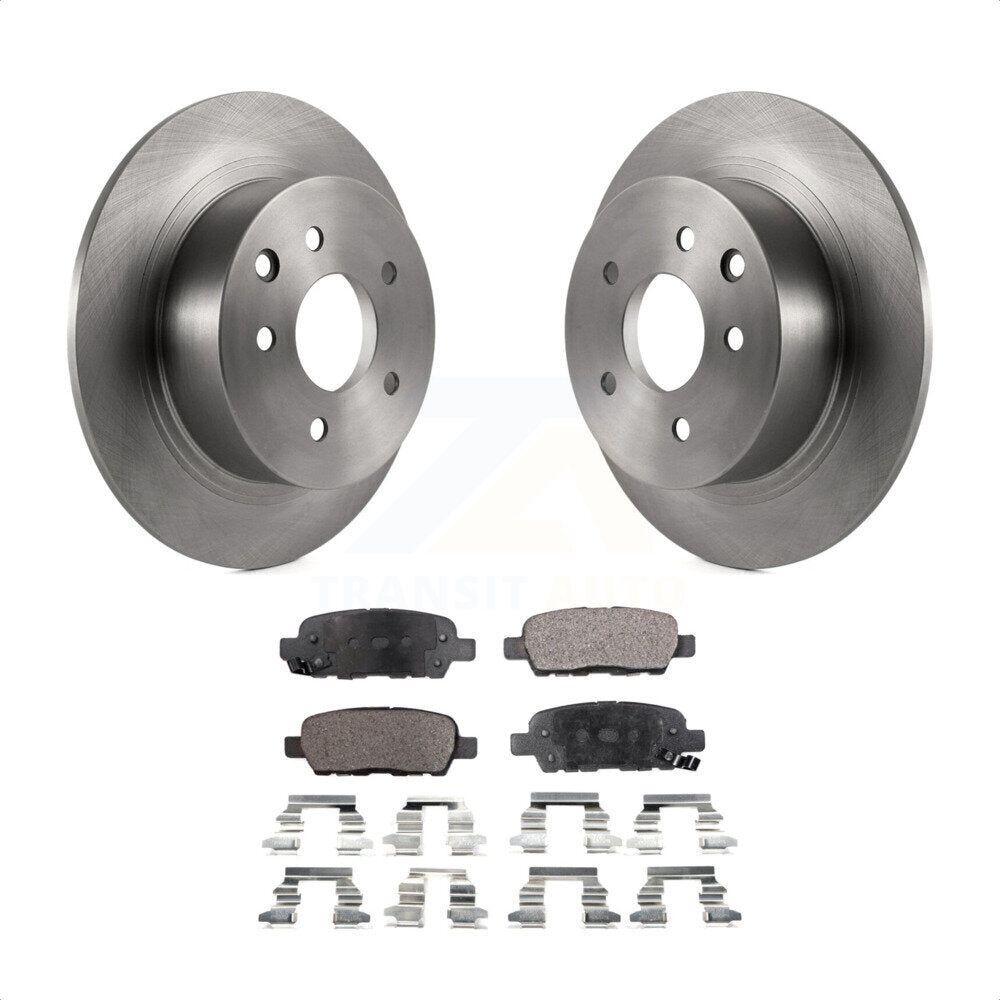 Rear Disc Brake Rotors And Semi-Metallic Pads Kit For Nissan Altima Sentra Maxima Juke K8F-101738 by Transit Auto