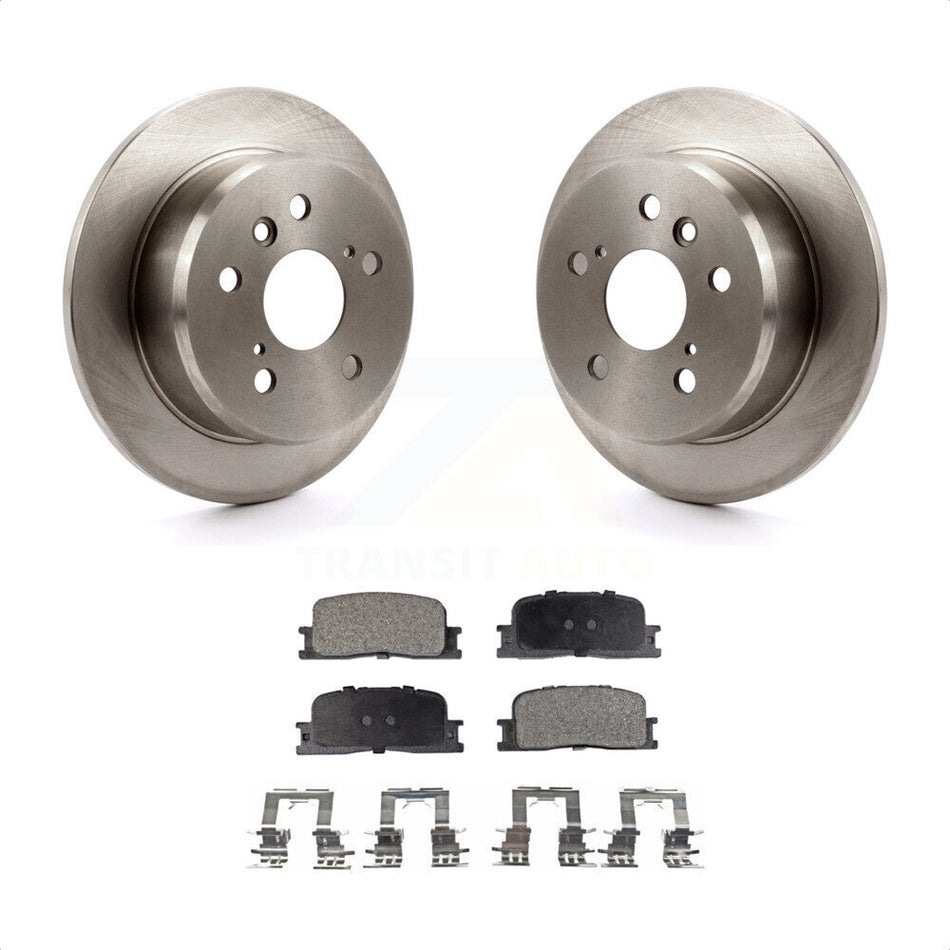 Rear Disc Brake Rotors And Semi-Metallic Pads Kit For Toyota Camry Lexus ES330 ES300 K8F-101741 by Transit Auto