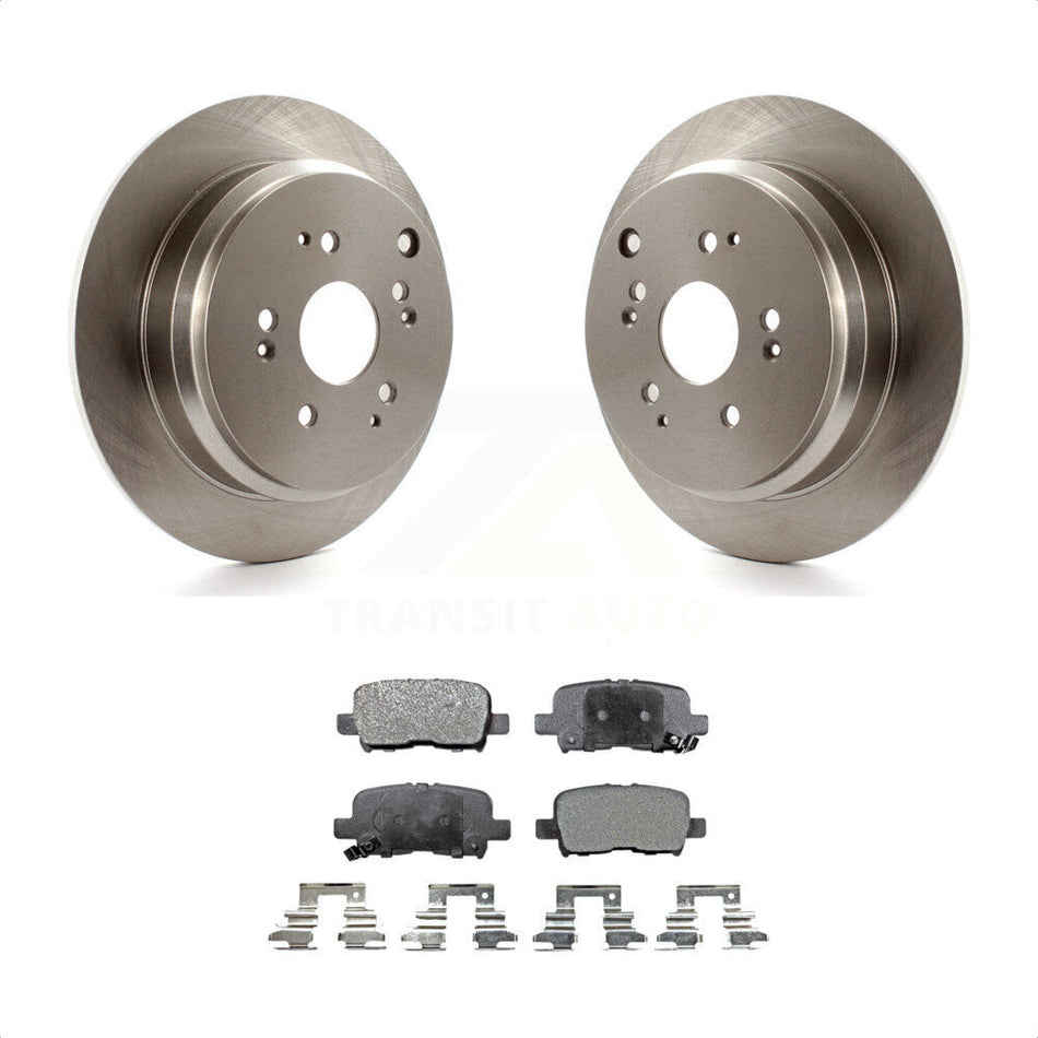 Rear Disc Brake Rotors And Semi-Metallic Pads Kit For 2002-2004 Honda Odyssey K8F-101746 by Transit Auto