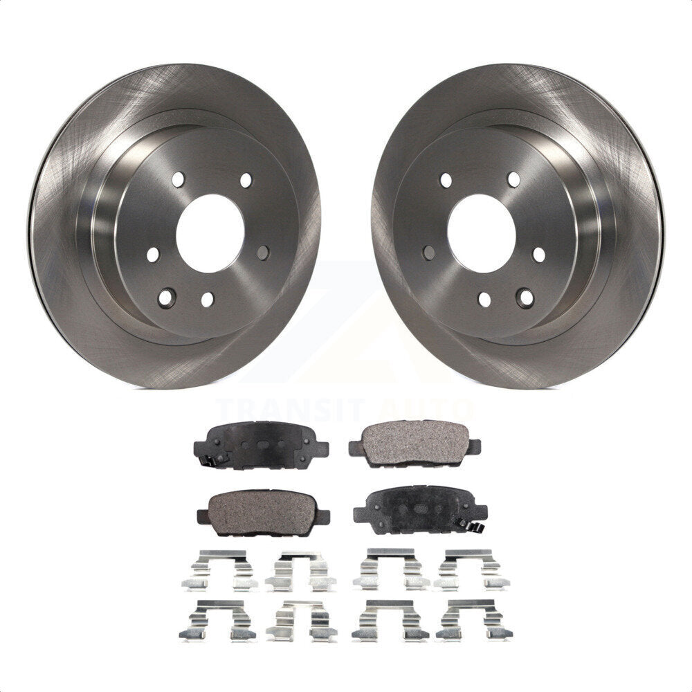 Rear Disc Brake Rotors And Semi-Metallic Pads Kit For Nissan Rogue Sport INFINITI G35 Select LEAF Juke 350Z Qashqai X-Trail K8F-101752 by Transit Auto