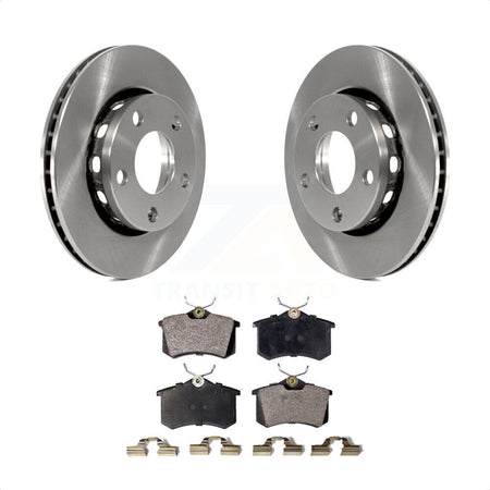 Rear Disc Brake Rotors And Semi-Metallic Pads Kit For 2000-2001 Audi S4 K8F-101753 by Transit Auto