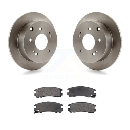 Rear Disc Brake Rotors And Semi-Metallic Pads Kit For Mitsubishi Galant Eclipse K8F-101772 by Transit Auto